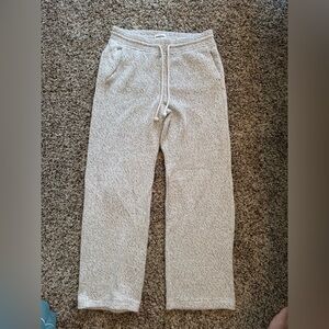 Lou & Grey Textured Cream wide leg Pants